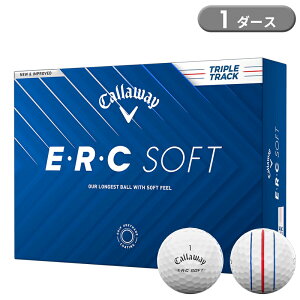 【即納】 キャロウェイ ERC ソフト ゴルフボール ホワイト トリプルトラック 1ダース 12個入り Callaway ERC SOFT 2025年モデル