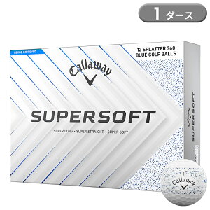 【即納】 キャロウェイ スーパーソフト ゴルフボール ブルースプラッター 1ダース 12個入り Callaway SUPER SOFT 2025年モデル