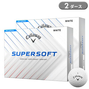 【即納】 キャロウェイ スーパーソフト ゴルフボール ホワイト 2ダース 24個入り Callaway SUPER SOFT 2025年モデル