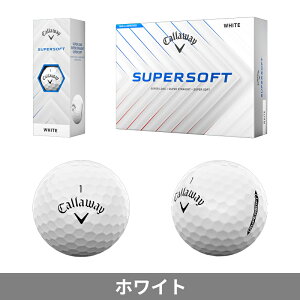 �y���[�z�y���K�i�z �L�����E�F�C �X�[�p�[�\�t�g �S���t�{�[�� �z���C�g 2�_�[�X 24���� Callaway SUPER SOFT 2025�N���f��