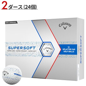 【あす楽対応】【限定】【2ダース】キャロウェイ スーパーソフト スプラッター360 2024年モデル ブルー#Callaway#ゴルフボール#SUPER SOFT SPLATTER 360