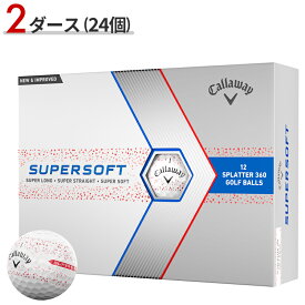 【あす楽対応】【限定】【2ダース】キャロウェイ スーパーソフト スプラッター360 2024年モデル レッド#Callaway#ゴルフボール#SUPER SOFT SPLATTER 360