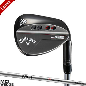 【カスタム】女性用 キャロウェイ JAWS フォージド ウェッジ チャコールブラック仕上げFujikura MCI for Callaway シャフト装着仕様#Callaway#ジョーズ#FORGED#レディース用#MCI