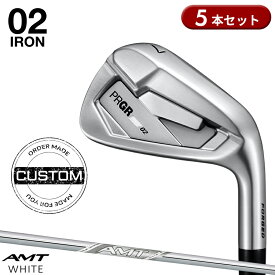 【受注生産】【正規品】 右打用 プロギア 02 アイアンセット 5本組 AMT ツアーホワイト カスタムオーダー PRGR ゼロニ AMT WHITE 2026年4月発売