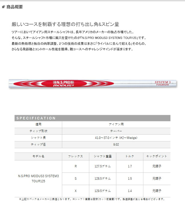 楽天市場】【取寄】【セット販売】 日本シャフト NSプロ モーダス3 