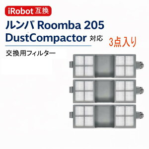 �����o Roomba 205 Combo�p �t�B���^�[ 3�� 205 DustCompactor �R���{ 4849957 �ɑΉ� �݊��i ��������