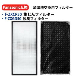 F-ZXCP50 F-ZXGD50 フィルター パナソニックと互換性がある集じんフィルターf-zxcp50 脱臭フィルター zxgd50f 各1枚入り 空気清浄機F-PXG50 F-PXC50 F-PDC50 F-P548E4 用フィルター2点入り 互換品 型名 f-zxcp50-f-zxgd50f 送料無料