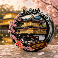 ご当地マグネット 京都6（KYOTO)（木製）金閣寺 JAPAN 立体マグネット 京都土産 観光地 お土産 マグネッ…