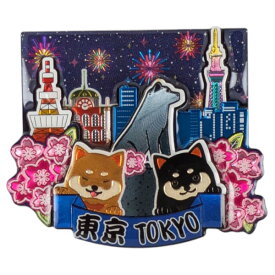 ご当地マグネット 東京2（TOKYO)（木製）ハチ公夜景・東京タワー・スカイツリー【メール便対応可能：3サイズ】