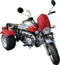 クラッチタイプ　モンキートライクレッド　124cc　前進4速　　新車
