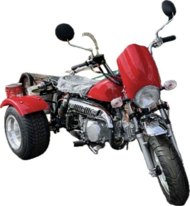 楽天市場】モンキートライクレッド 124cc 前進4速 クラッチ無し 新車 