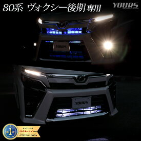 80系 ヴォクシー後期専用 グリル内LEDイルミネーション【全2色】ホワイト ブルーグリル LED イルミネーション カスタム トヨタ TOYOTA[5]