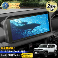 【本日5％OFF！】【市場の日】ランドクルーザーFJ 専用 カーナビ 保護フィルム 2枚セット【＋選べるオプ…