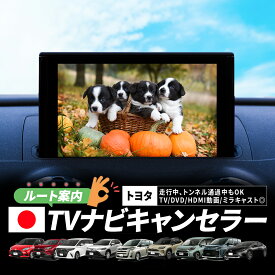 TVキャンセラー トヨタ ディスプレイオーディオ キャンセラー ヴォクシー ノア シエンタ カローラ RAV4 アクア TVキット 走行中テレビが見れる TV視聴 HDMI動画 ミラキャスト ナビ操作 ルート案内 ルート検索 テレビキット コネクティッドナビ 車種別専用説明書