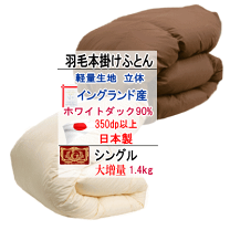 コストコ　ホテル仕様ホワイトダック羽毛布団　シングル 羽毛布団 ナチュラルダックダウン93％ シングル アイボリー | Costco Japan