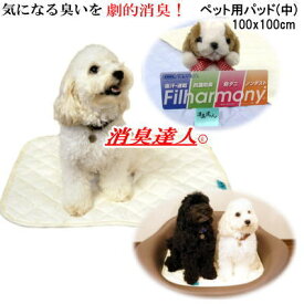 パッド ペット用パッド 消臭達人 極 中 100x100cm 消臭 抗菌 ペット わんにゃんパッド 介護 10大消臭 日本製【P2】