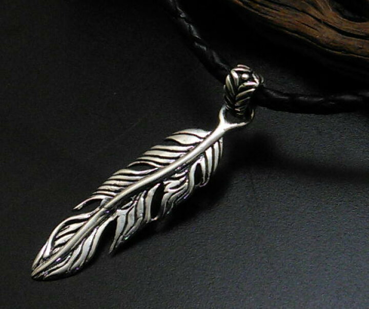 楽天市場 お洒落 フェザーネックレス メンズ シルバーネックレス メンズネックレス シルバー925 レザーネックレス シルバーペンダント アクセサリー ハンドメイド 革紐 チョーカー 羽 シンプル 人気 お守り パワー アクセサリー ブランド 100 Point １００点マーケット