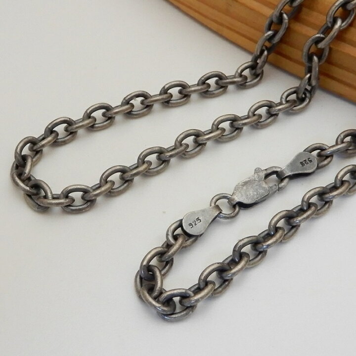 楽天市場】存在感抜群 メンズ ネックレス シルバー925 50cm 幅4.5mm 