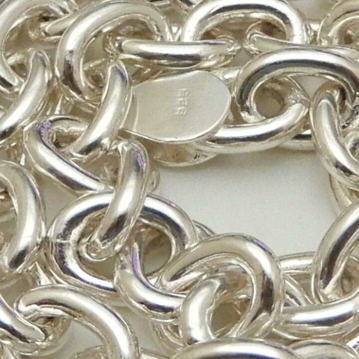 楽天市場】超 極太 9.1mm 45cm あずきネックレス シルバーネックレス 