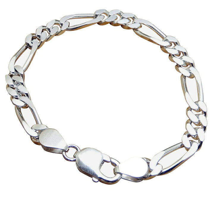 楽天市場 シルバー ブレスレット フィガロ ブレスレット メンズ シルバー925 シンプル ブレスレット バングル 太め 太い １００点マーケット