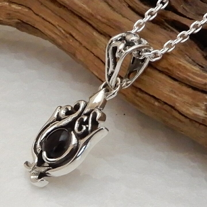 楽天市場】ヘッドのみ オニキスネックレス シルバーネックレス メンズ  