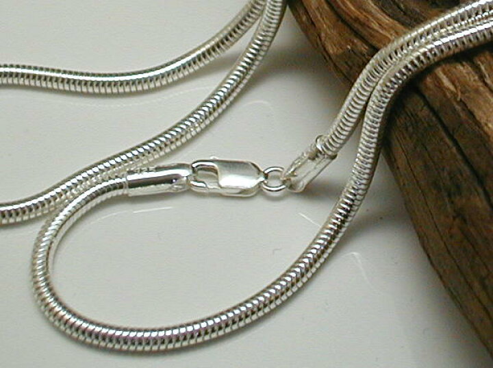 楽天市場 ネックレス メンズ 40cm スネークチェーンネックレス シルバーネックレス メンズネックレス シルバー925 シルバーチェーン 蛇ネックレス へび ネックレス あす楽 １００点マーケット