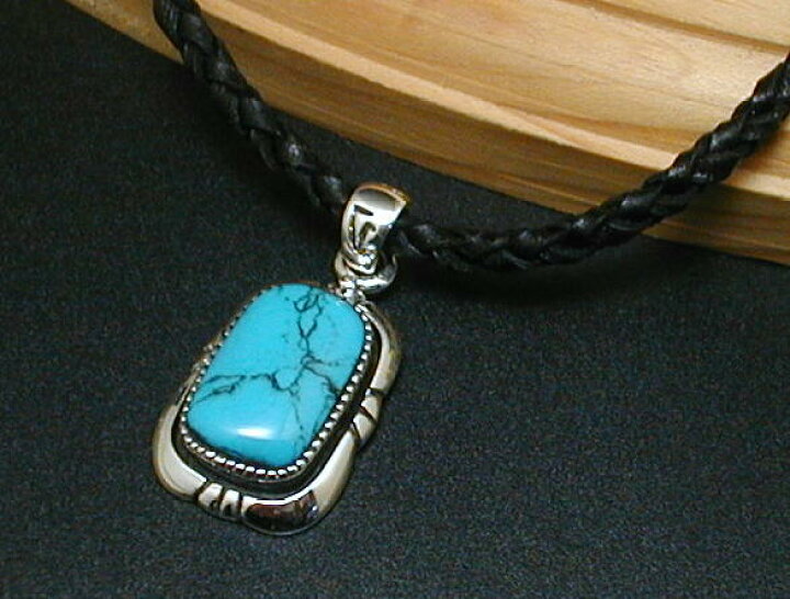 楽天市場 ターコイズ ネックレス メンズ レザー シルバーネックレス メンズネックレス シルバー925 トルコ石 シルバーペンダント 革紐 かわひも チョーカー 男 ターコイズネックレス あす楽 １００点マーケット
