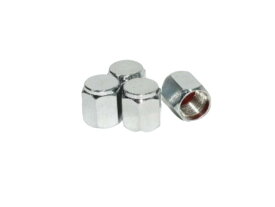 メッキ エアバルブ キャップ4個セット/24-0174