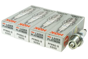 NGK PFR6G-11 5555 ��̌` x4�{ �G�k�W�[�P�[ ���{���ꓩ�� Spark plug/4X-2613 ���O�i�� EA5W�EEC5W ���O�i�� EA4W�EEC4W �����T�[ LANCER CK6A �~���[�W�� MIRAGE CK6A �f�B�A�}���e DIAMANTE F36W(���S��)