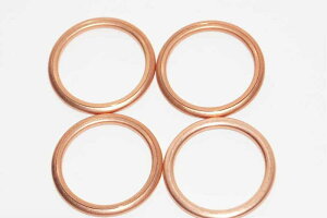 アルバ EGM-23 マフラーガスケット30x37 XK-05同等 4個セット Muffler gasket/4X-4049 Dトラッカー125 KLX125 ZXR250 バリオス250 エリミネーター250V