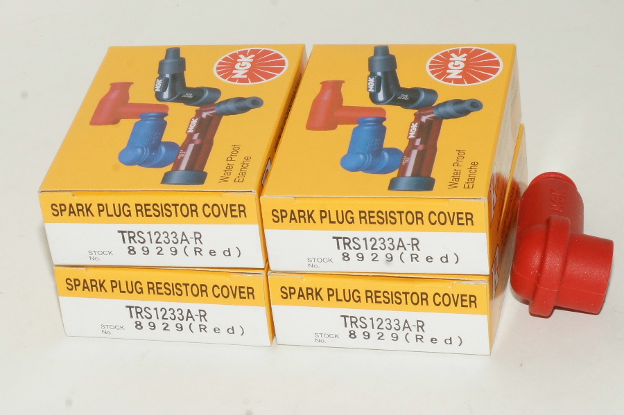 送料込31832円 NGKプラグキャップ TRS1233A-R 8929 X 4個セット Spark Plug Resistor Cover  4X-4432 車用品