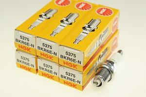 NGK BKR6E-N 5375 ��̌` x6�{ �G�k�W�[�P�[ ���{���ꓩ�� Spark plug/6X-0273 ���L�m�N�[�y LUCINO COUPE JB14 ���L�mS-RV LUCINO S-RV JN15 �u���[�o�[�h BLUEBIRD HU14 �v�����[�����S�� PRIMERA WAGON WHP11 �v�����[�� PRIM