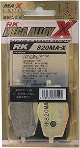 RK �u���[�L�p�b�h RK-820 MA-X MEGA ALLOY X MAX ���K�A���C/00-5494 �V�O�i�X125 �V�O�i�XGT TDR50 TZM50R SELLOW225
