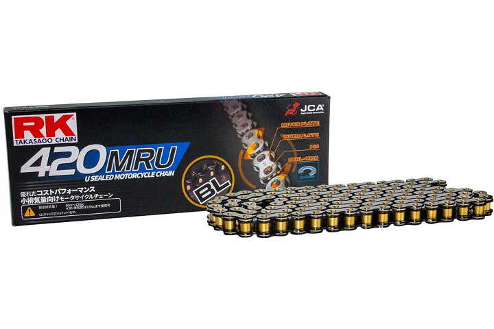 楽天市場】RK 420MRU 極薄 シール チェーン 420-110 シルバー 110L U 