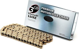 ThreeD エヌマ 520-122 チェーン 520L/3D ゴールド 122L MLJ カシメジョイント/00-9585 ThreeD520L/3D(GP;GP)P=GP-122ゴールド