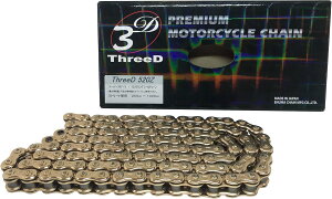 ThreeD エヌマ 520-114 チェーン 520Z/3D ゴールド 114L MLJ カシメジョイント/00-9792 520Z/3D(GP;GP)P=GP-114ゴールド