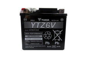 TAIWAN YUASA �o�b�e���[ 12V YTZ6V/�t���[�d�ς�/00-B001