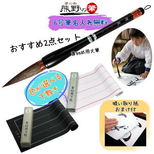 書き初め セット 小学生 男の子 女の子 書初め はじめての2点セット 書初め用筆(雅鳳6号)+下敷(フェルト罫線入) 無料名入れサービスあり 余分な墨を吸い取れる吸い取り紙のおまけ付