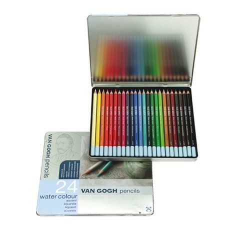 ヴァンゴッホ水彩色鉛筆 24色セット 限定特価 国内送料無料