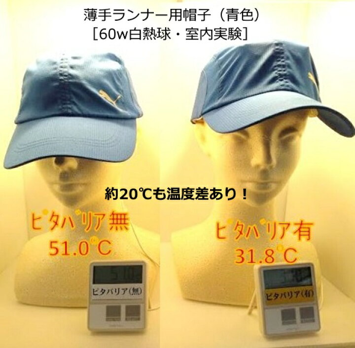 【送料無料】［お得なセット商品］ピタバリアクールCAP（帽子用ふつうサイズ）日本製+固定用テープ（30枚入） 手作り工房遊