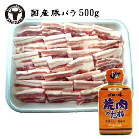 焼肉セット【鹿児島産】もち豚バラ500g+焼肉のたれ『ヘルシー焼き肉セット』