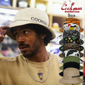 ＼10%OFFクーポン／ COOKMAN バケットハット メンズ ハット ブランド クックマン 帽子 レディース ユニセックス 無地 柄 BUCKET HAT 2023春夏 ベージュ ブラック オリーブ ペイズリー レオパード タイガー M L 【evi】【sku】