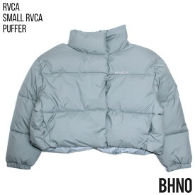 76%OFF │ スペシャル セール │ RVCA ルーカ ショート丈ジャケット 中綿 レディース サーフ ブランド SMALL RVCA PUFFER JACKET BD044-767 S M L ブラック ホワイト ブルー グリーン 2023秋冬 新作 【evi】【SKU】