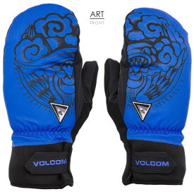 57%OFF │ スペシャル セール │ VOLCOM ボルコム グローブ ミトン スノーボード スキー メンズ レディース ユニセックス V.CO NYLE MITT J6852409 ブラック ホワイト ブルー タイダイ 総柄 S M L 2023-2024秋冬 新作【evi】【SKU】