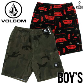 72%OFF │ スペシャル セール │ VOLCOM ボルコム キッズ 子供用 ボードショーツ 海パン 水着 スイムウェア 旧作 型落ち TRUE VOLLEY LY Y2511931 ブラック オリーブ カモフラージュ柄 4T(110cm) 5(120cm) 6(130cm) 7(140cm) 3歳-9歳【evi】