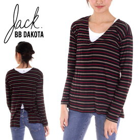 80%OFF │ スペシャル セール │ ロンT レディース [JACK BY BB DAKOTA / MCCORMICK] 【 ジャック バイ ビービー ダコタ 長袖 L/S ボーダー Vネック 】