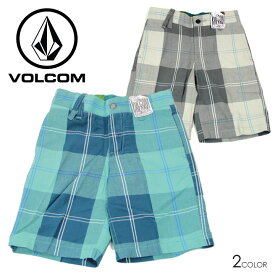 85%OFF │ スペシャル セール │ VOLCOM ボルコム ハーフパンツ MONTREAL SHORT キッズ 【 ウォークショーツ パンツ チェック 子供服 11 2011 】 【あす楽_土曜営業】 【2500】【sku】