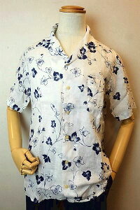 【セール35%OFF】 ALEXINGH アレックスイナフ 【半袖シャツ】【春夏インポート品】【イタリア製】【メンズウェア】【開襟シャツ】【カジュアルシャツ】【麻】 麻100%オープンカラー半袖シ