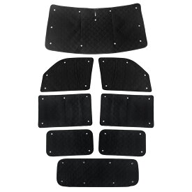 タウンエースバン S402M/S412M サンシェード 5層構造 カーシェード 吸盤貼付 日よけ/遮光 UVカット 車中泊 1台分 (トクトヨ)Tokutoyo