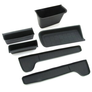 ホンダ 新型 N-BOX N-BOXカスタム JF5 JF6 助手席側 トレイマット+ドアハンドル 収納ボックス ドアポケット+センターコンソール 収納 ボックス+ドアサイド収納トレイ (トクトヨ)Tokutoyo